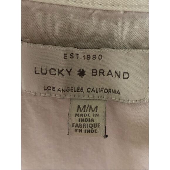 Women's Lucky Brand Split Back Button Front Shirt SZ M - Picture 6 of 10